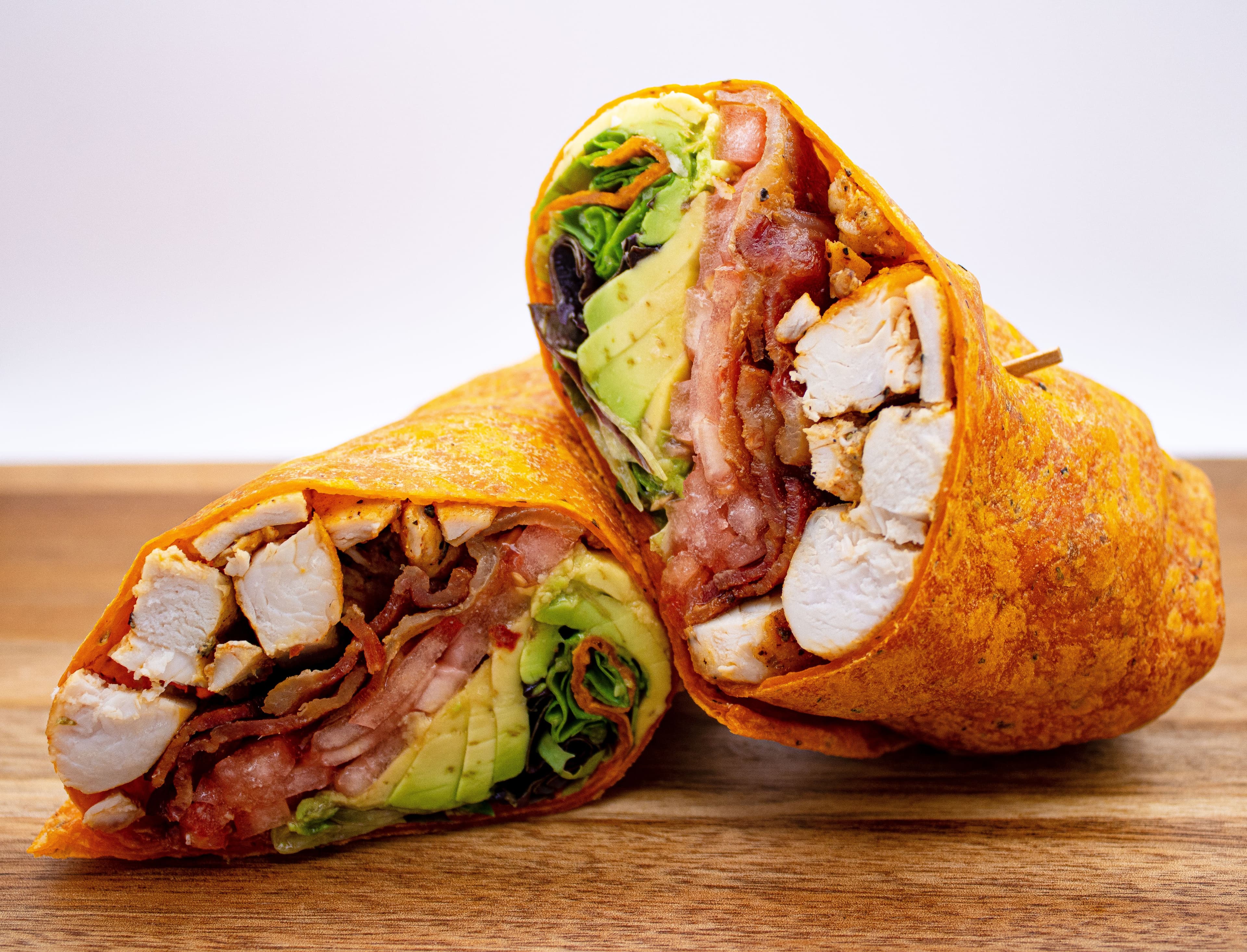 Grilled chicken avocado wrap